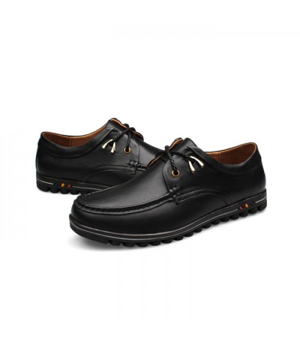 Men Sneakers Classic Gentleman Soft Leather Comfor...