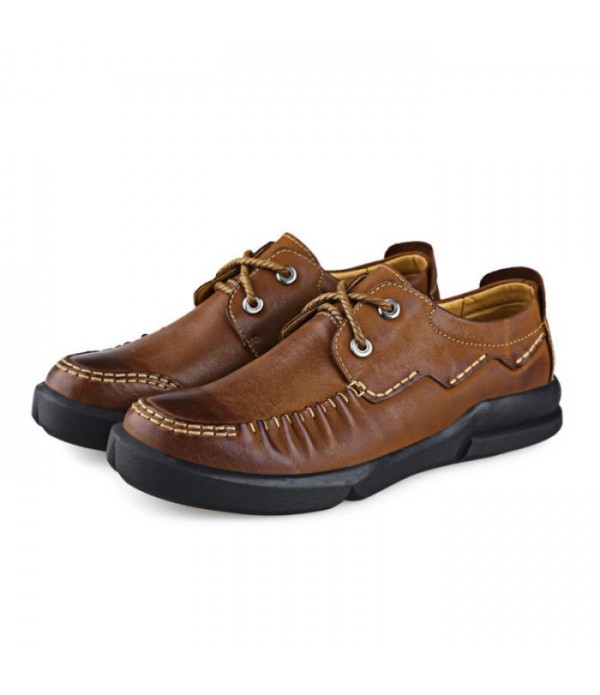 Men's Comfortable Leather Casual Dress Shoes